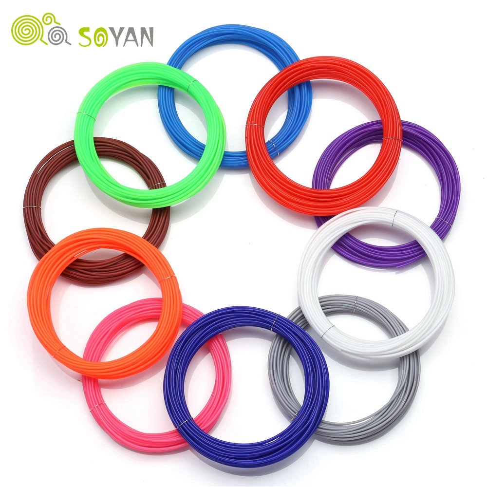 3D PLA Filaments for 3D Pen 1.75mm 32-Feet Refills 12 Color Optional Plastic Rods Category