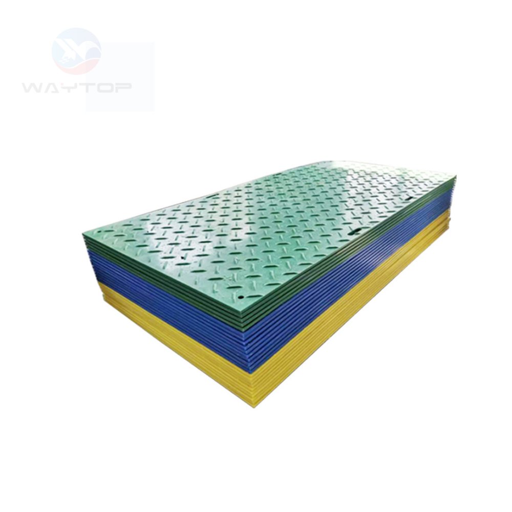 4x8 HDPE track road floor temporary ground mat for heavy equipment mud ground mat