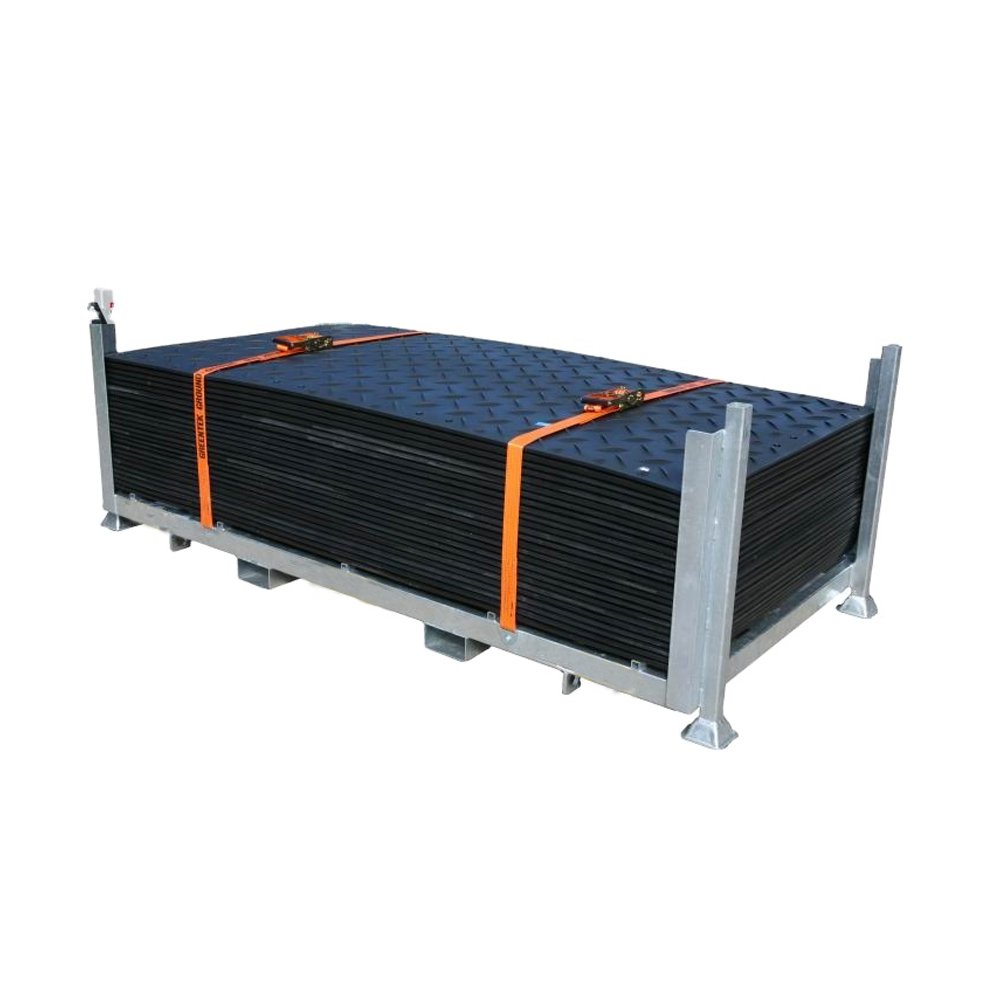 4x8 HDPE track road floor temporary ground mat for heavy equipment mud ground mat