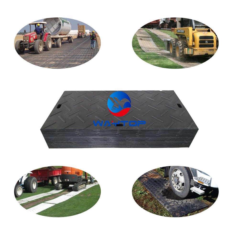 4x8 HDPE track road floor temporary ground mat for heavy equipment mud ground mat