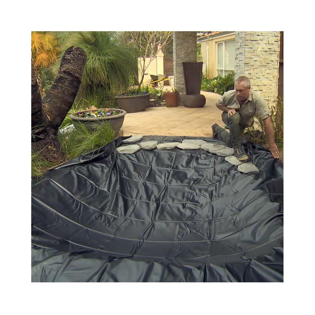 geomembrane with Wholesale high quality polyethylene fish farm pond liner 45mil 1mm 1.2mm epdm pond liner