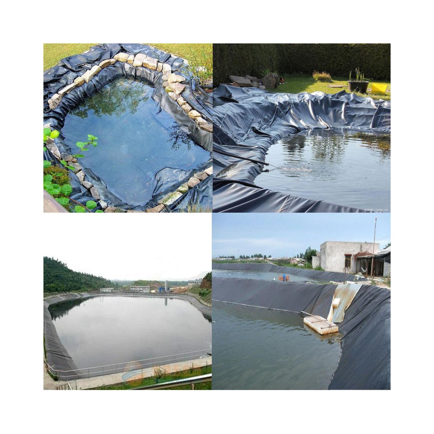 geomembrane with Wholesale high quality polyethylene fish farm pond liner 45mil 1mm 1.2mm epdm pond liner