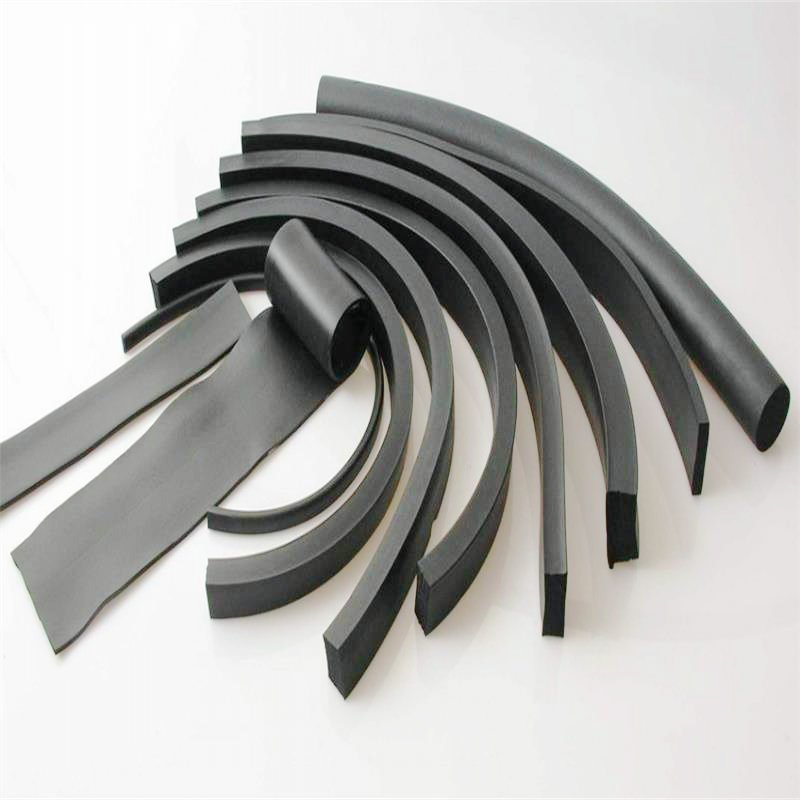 Customized Extruded EPDM Silicone Solid Rubber Sealing Strip For Industrial Equipment