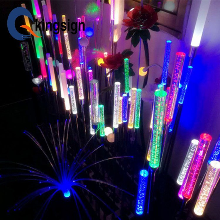 High quality plastic rod color bubble acrylic rod for led light