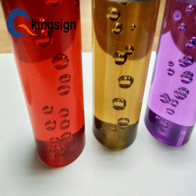 High quality plastic rod color bubble acrylic rod for led light