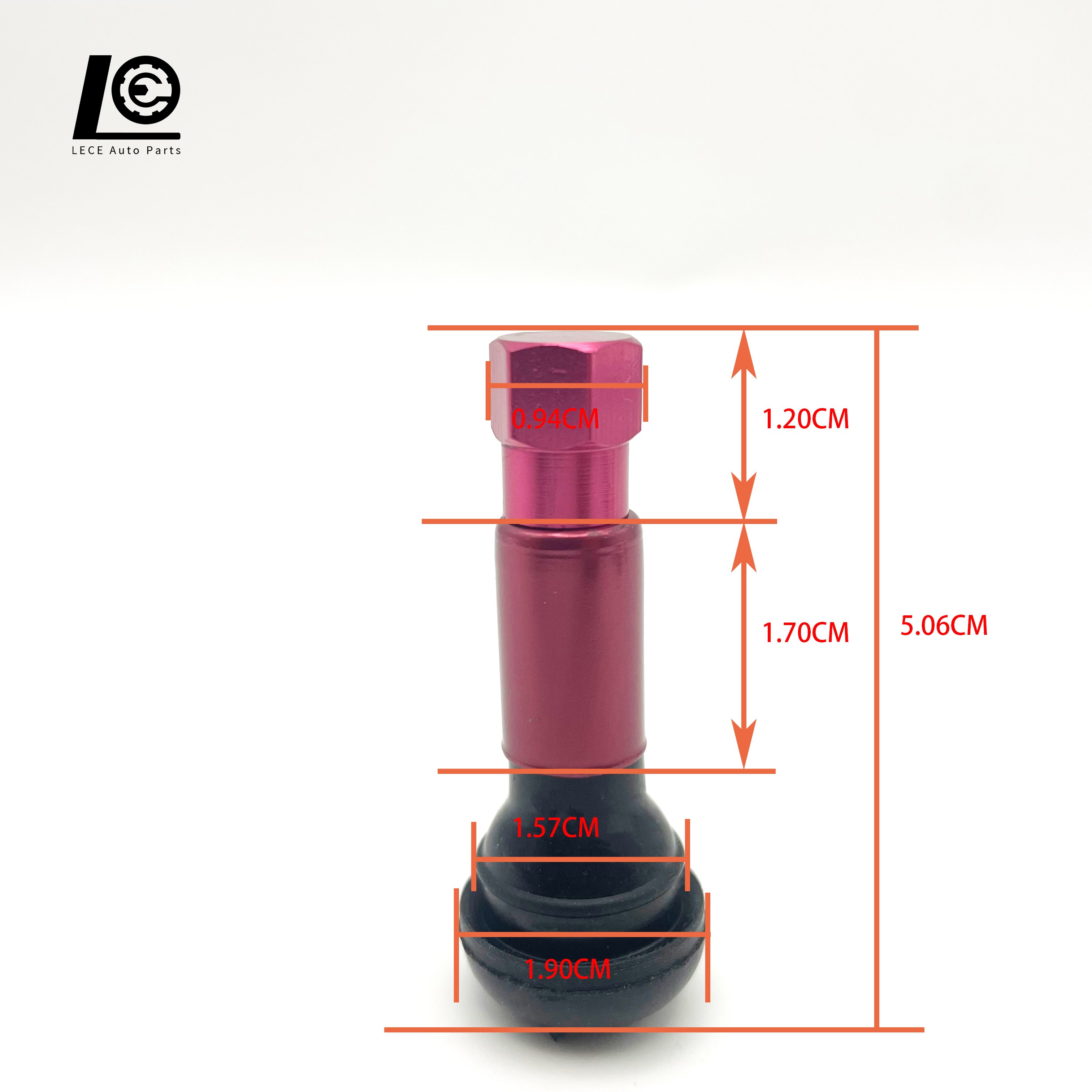 Tire Valve High Quality TR414C Color Chrome Sleeve Natural Rubber Snap-in Tubeless Valve For Car