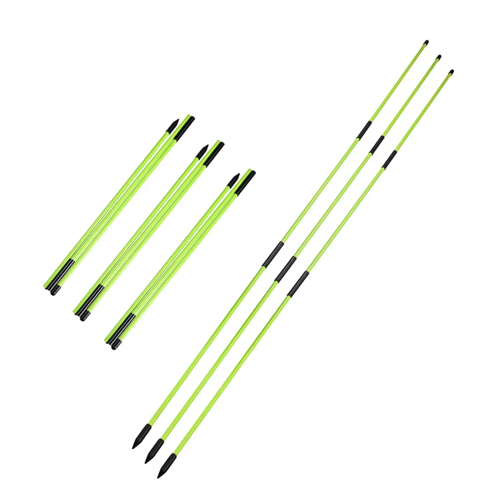 High Quality Golf Swing Training Aids Foldable Design 3 Pack Plastic Golf Practice Alignment Sticks Rods