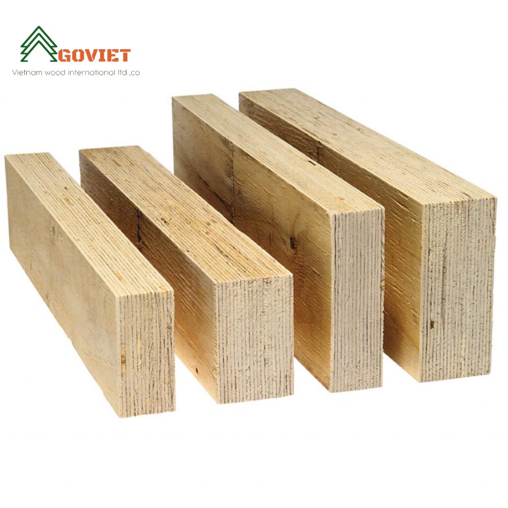 VIET TIMBER Best Price LVL Wood Rubber Tree Mix Wood Natural For Furniture 2400*70*25MM