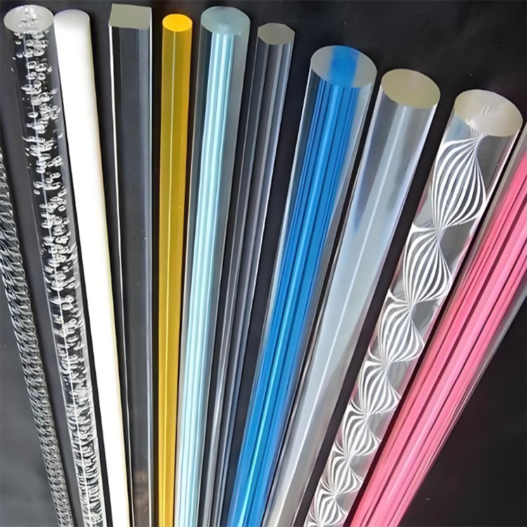 Transparent acrylic rod PMMA color cast acrylic rod transparent plastic rod