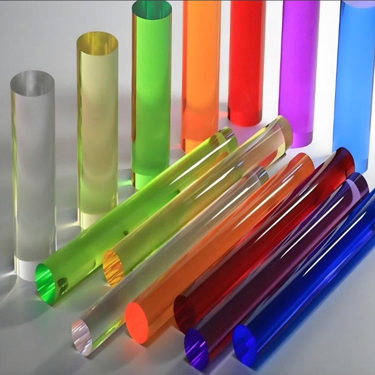Transparent acrylic rod PMMA color cast acrylic rod transparent plastic rod