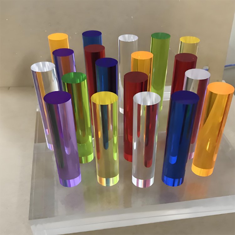 Transparent acrylic rod PMMA color cast acrylic rod transparent plastic rod