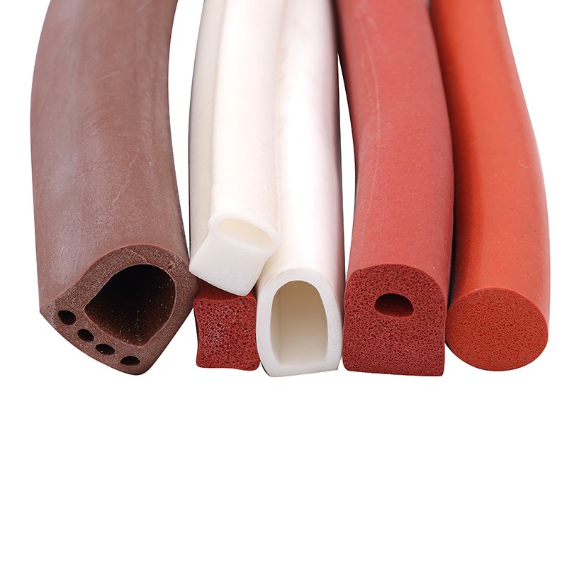 Custom Shape Extruded Silicone Rubber Strip Seals Extrusion Rubber Seal