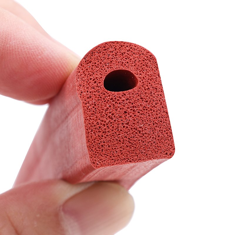 Custom Shape Extruded Silicone Rubber Strip Seals Extrusion Rubber Seal