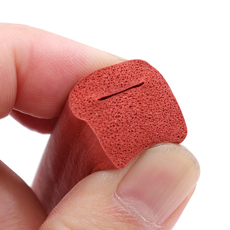 Custom Shape Extruded Silicone Rubber Strip Seals Extrusion Rubber Seal