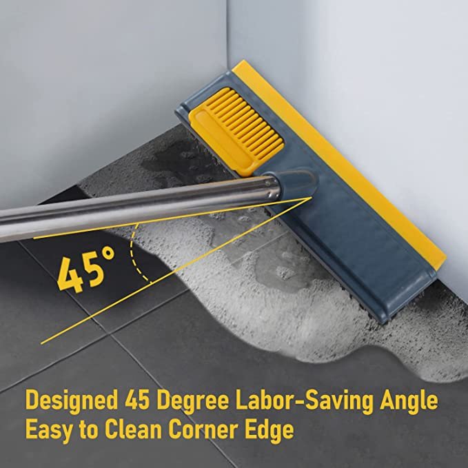 DS921 Kitchen Bathroom Comb Floor Seam Brush Teetch Floor Scrub Cleaning Brush 2 in1 Floor Srubber Cleaning Ground Brush