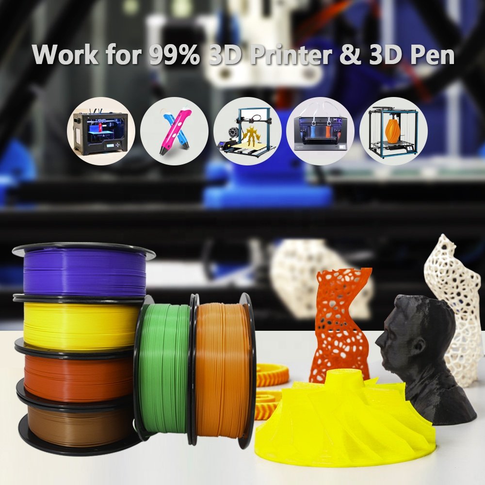 Free Sample Wholesale 3D Plastic Rods Customized Filament Pla Biodegradable 3D Printer Filament