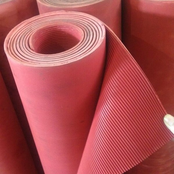 Easy Clean Grooved Fine Ribbed Anti-slip Rubber Sheet Rubber/ Floor Mat for Outdoors usage