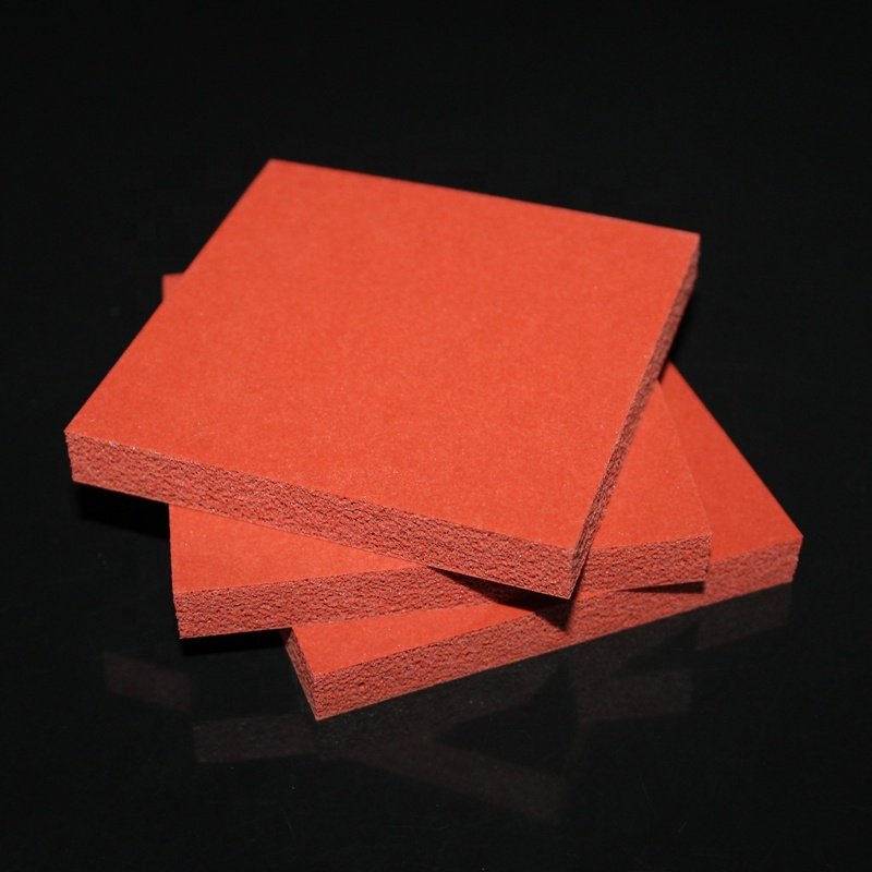 OEM high temperature resistance insulation sponge foam silicone rubber pad for vacuum press machine