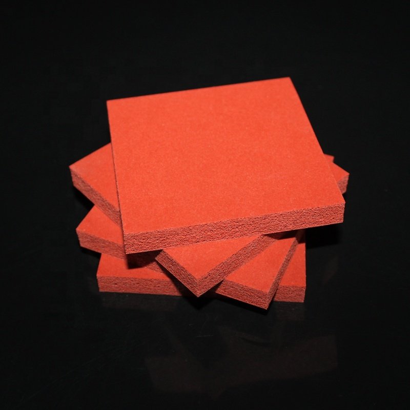 OEM high temperature resistance insulation sponge foam silicone rubber pad for vacuum press machine