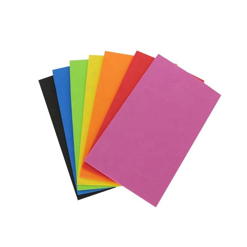 Hot Selling Cheap Multicolour Printed A4 EVA Silica Gel Foam Sheet 1mm 2mm for Scrapbooking Craft Projects Decorations