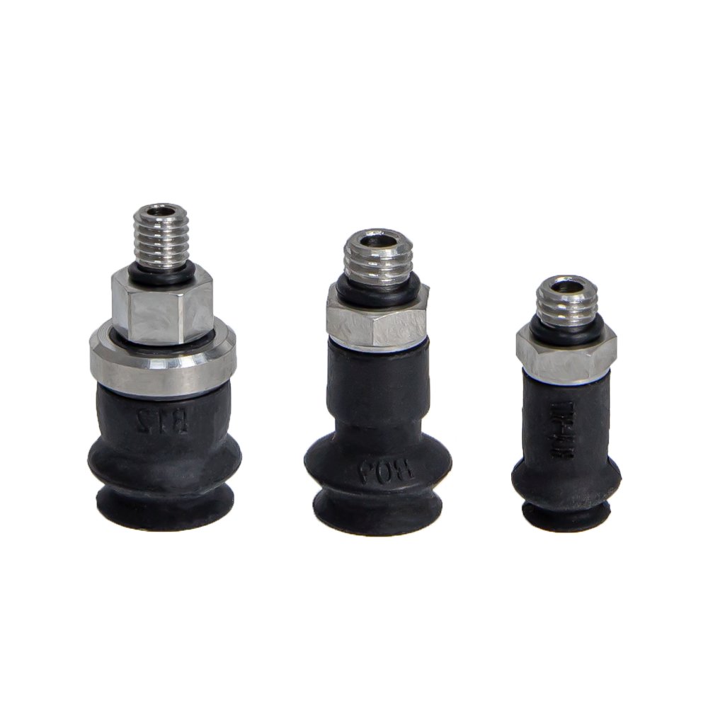 Industrial suction cups with spiral silicone rubber pads Vacuum suction cups