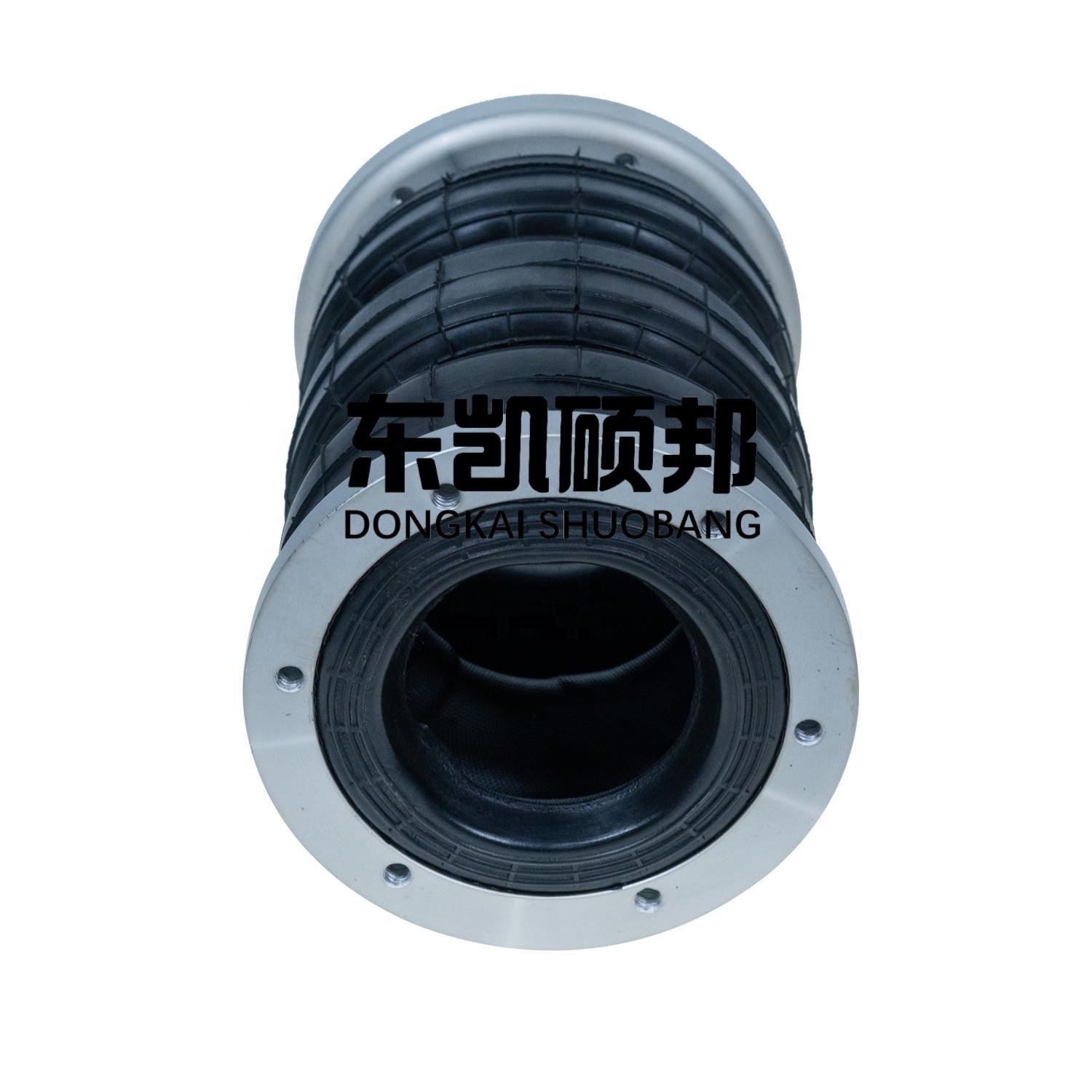 new 3S2300F Aluminum flanged three-turn automobile rubber air suspension spring bag