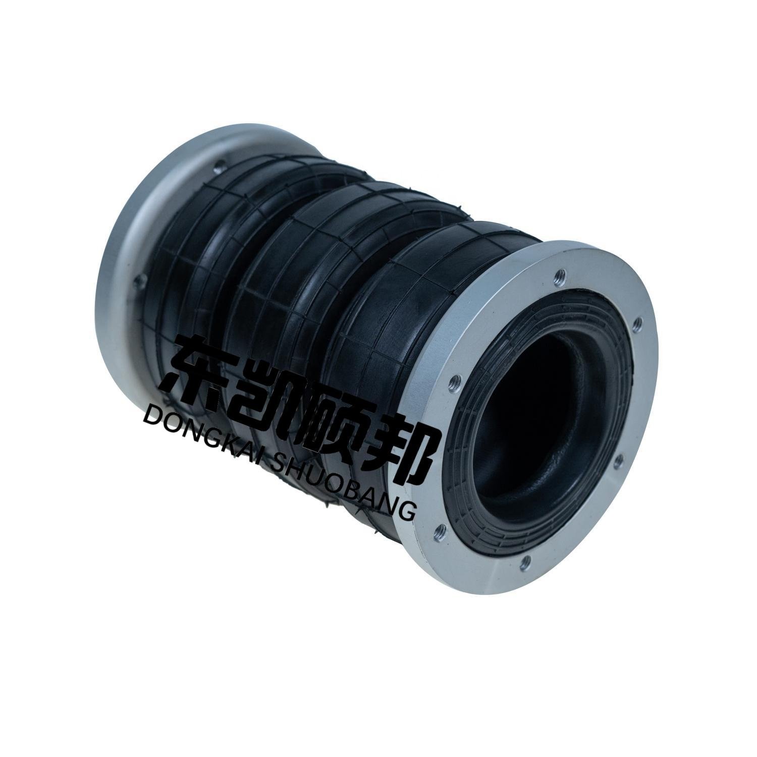 new 3S2300F Aluminum flanged three-turn automobile rubber air suspension spring bag