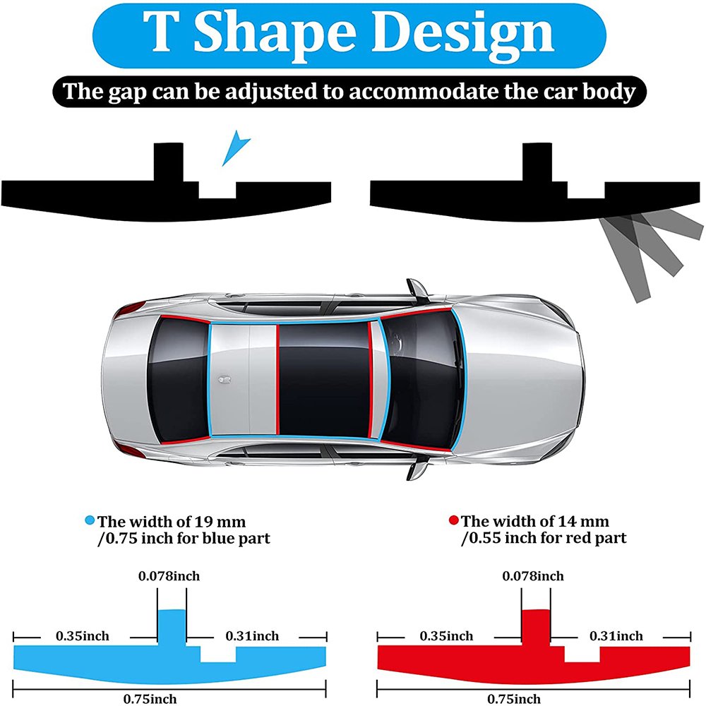 Windshield Rubber Seal Windshield Seal Strip Automotive Door Sealing Strip for Car Front Rear Windshield