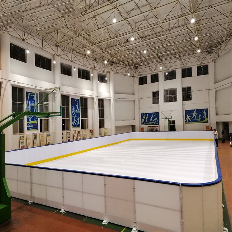 Customised uhmwpe ice sheet simulation ice sheet for skating rink track wear-resistant pe polyethylene simulation ice sheet