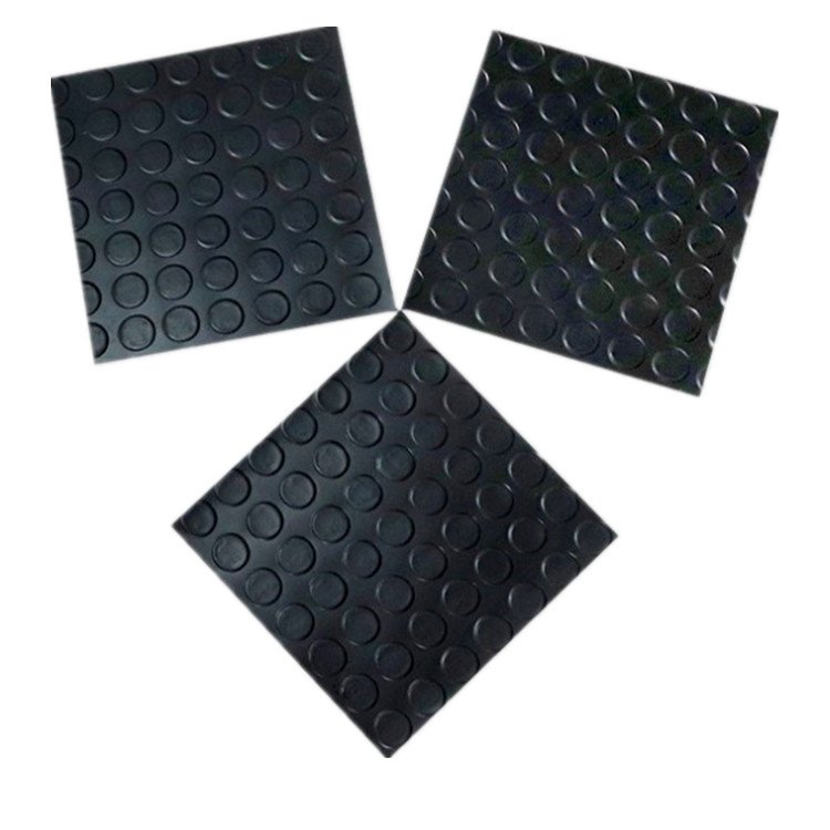 Anti Slip Garage Stud Coin Rubber Flooring Mat