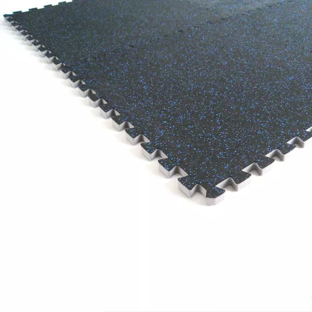 20mm non-slip wear-resisting gym floor mats interlocking rubber tiles