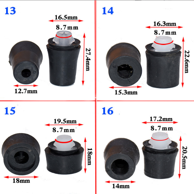 Engine hood upper protective plate rubber pier rubber sleeve engine hood buffer pad front hood cover rubber pad