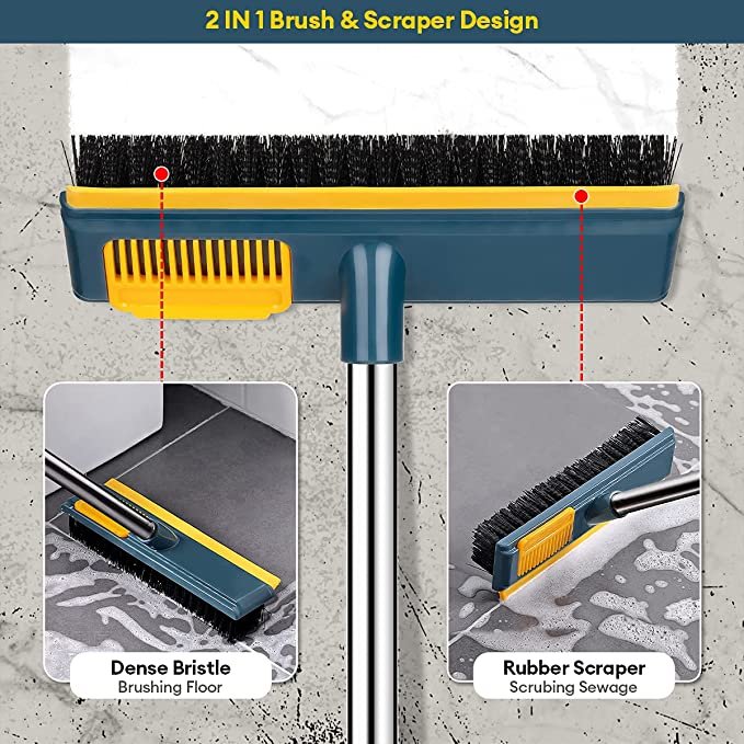 DS921 Kitchen Bathroom Comb Floor Seam Brush Teetch Floor Scrub Cleaning Brush 2 in1 Floor Srubber Cleaning Ground Brush