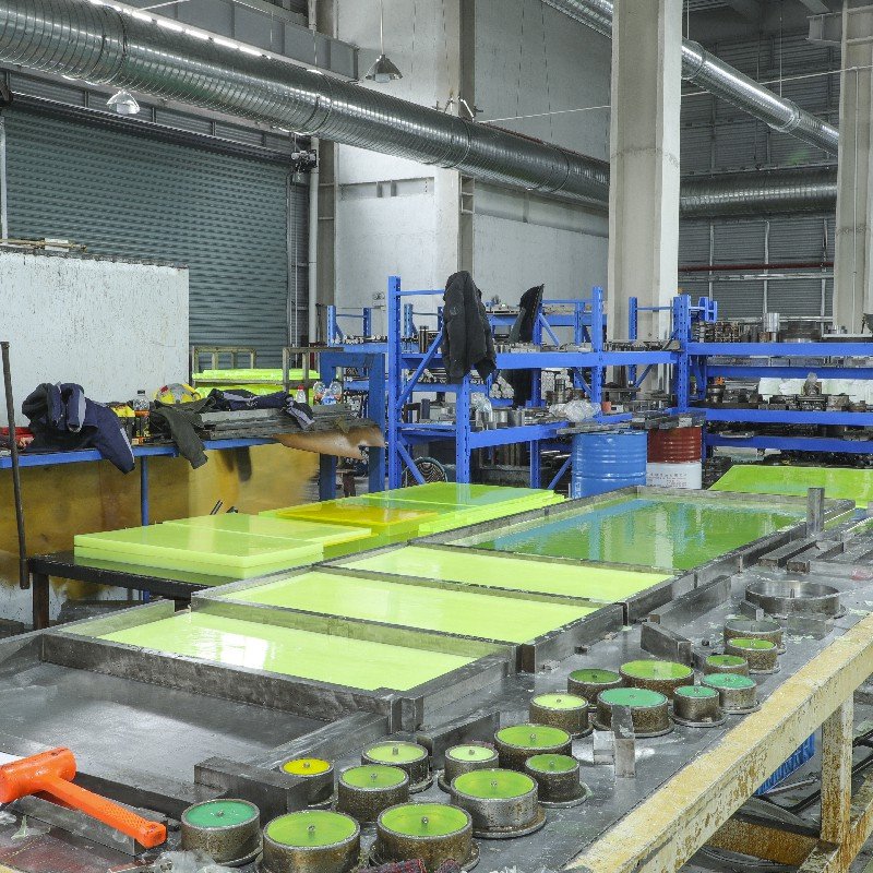 High Impact various colors and sizes of polyurethane PU Sheet for worksite