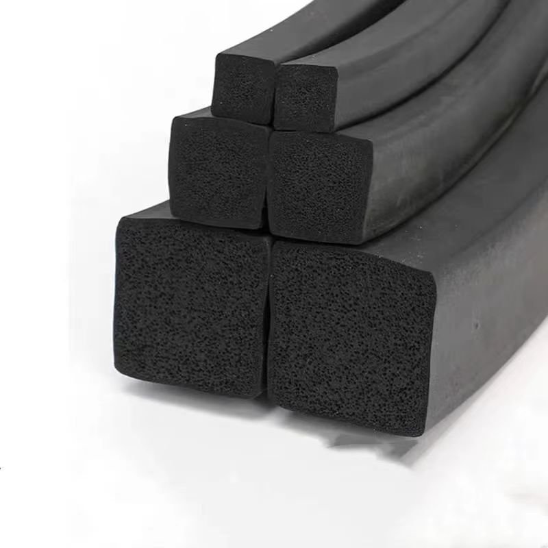 Professional Factories Sales Various Types Of Rubber Products Epdm Foamed Curve Rubber Strips