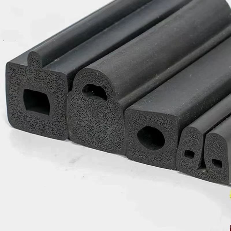 Professional Factories Sales Various Types Of Rubber Products Epdm Foamed Curve Rubber Strips