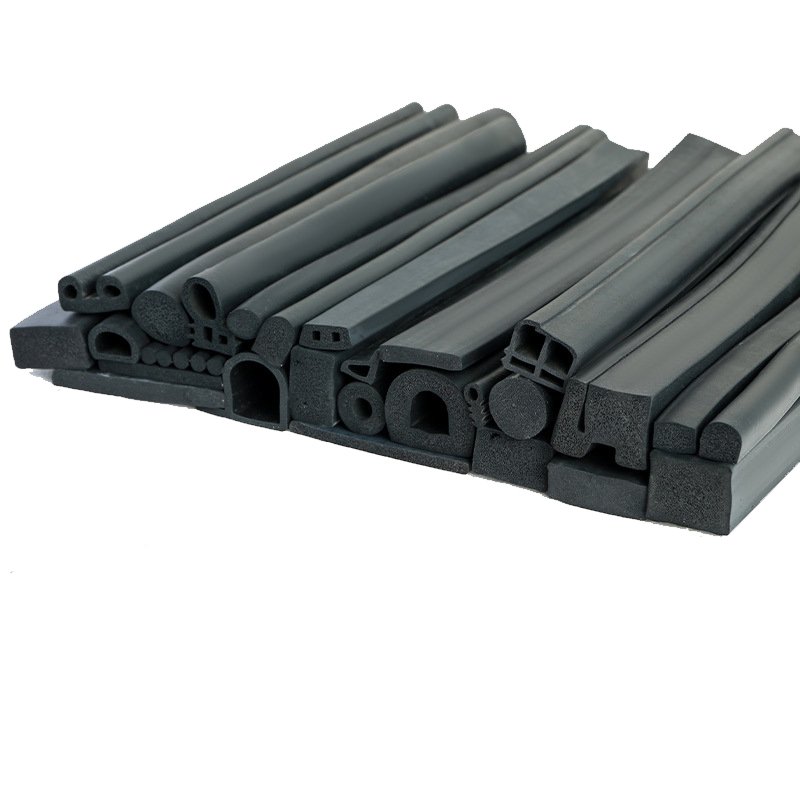 Professional Factories Sales Various Types Of Rubber Products Epdm Foamed Curve Rubber Strips