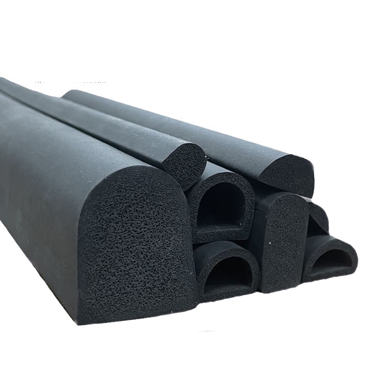 Professional Factories Sales Various Types Of Rubber Products Epdm Foamed Curve Rubber Strips