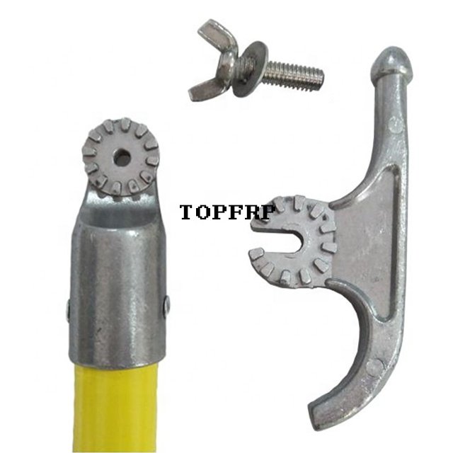 High Voltage Insulation Fiberglass Telescoping Operating Rod Adjustable Hot Stick