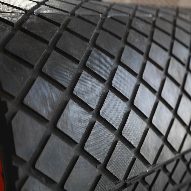 High tensile strength Pulley Lagging Diamond Rubber Sheet