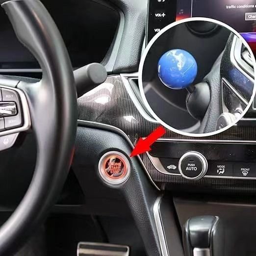 Car Interior Accessories Pull Rod Car Push to Start Button Rocker Engine Start Stop Button Cover Car Start Button Joystick