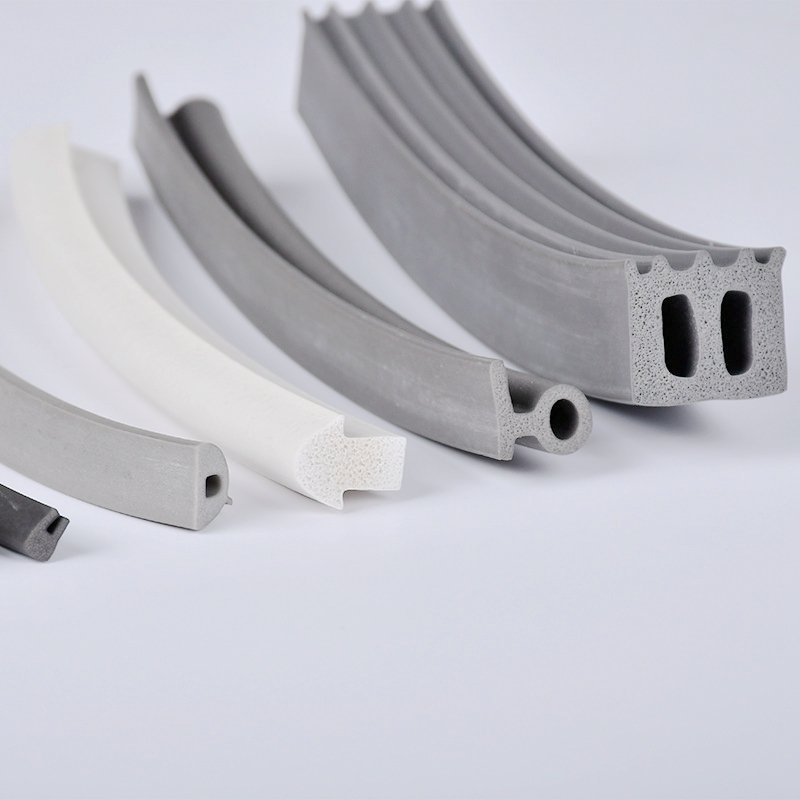 Grey Silicone Sponge Gasket Sealing Strip Gasket: Original Factory Rubber with Custom Size in Black or Customer-Defined Settings