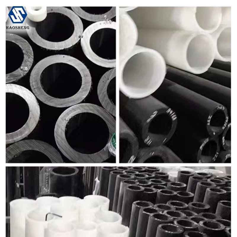 China Factory Supply Plastic Pa6/Pp/Mc ABS Pipes Black and white custom color and size plastic PA6 nylon round MC nylon tube