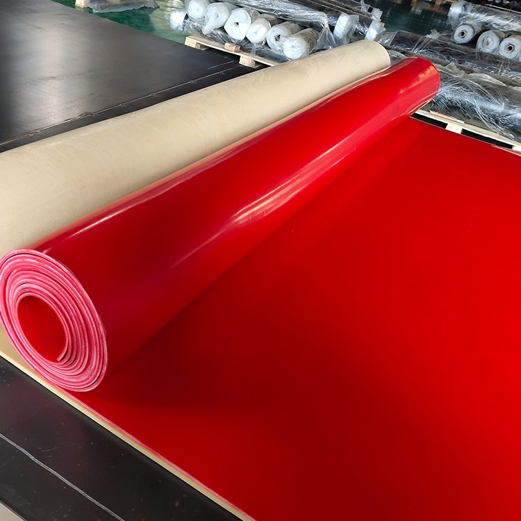 Red color Abrasion resistant Rubber Sheet For Mining Lining wear protection rubber