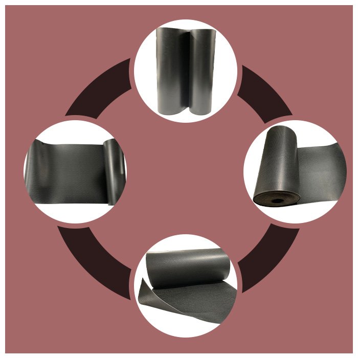 High Quality Black Thermoplastic Vulcanizate Sheet Exterior Thermal Insulation 1.5 MM TPV Sheet Roll