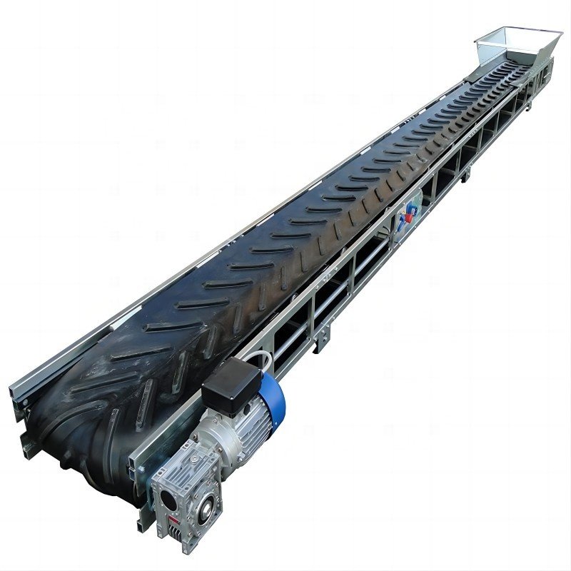 FBD Sand Dirt Transfer Belt Conveyor Machine For Quarry Stone Crusher Plant Transport Inclined Belt Conveyors