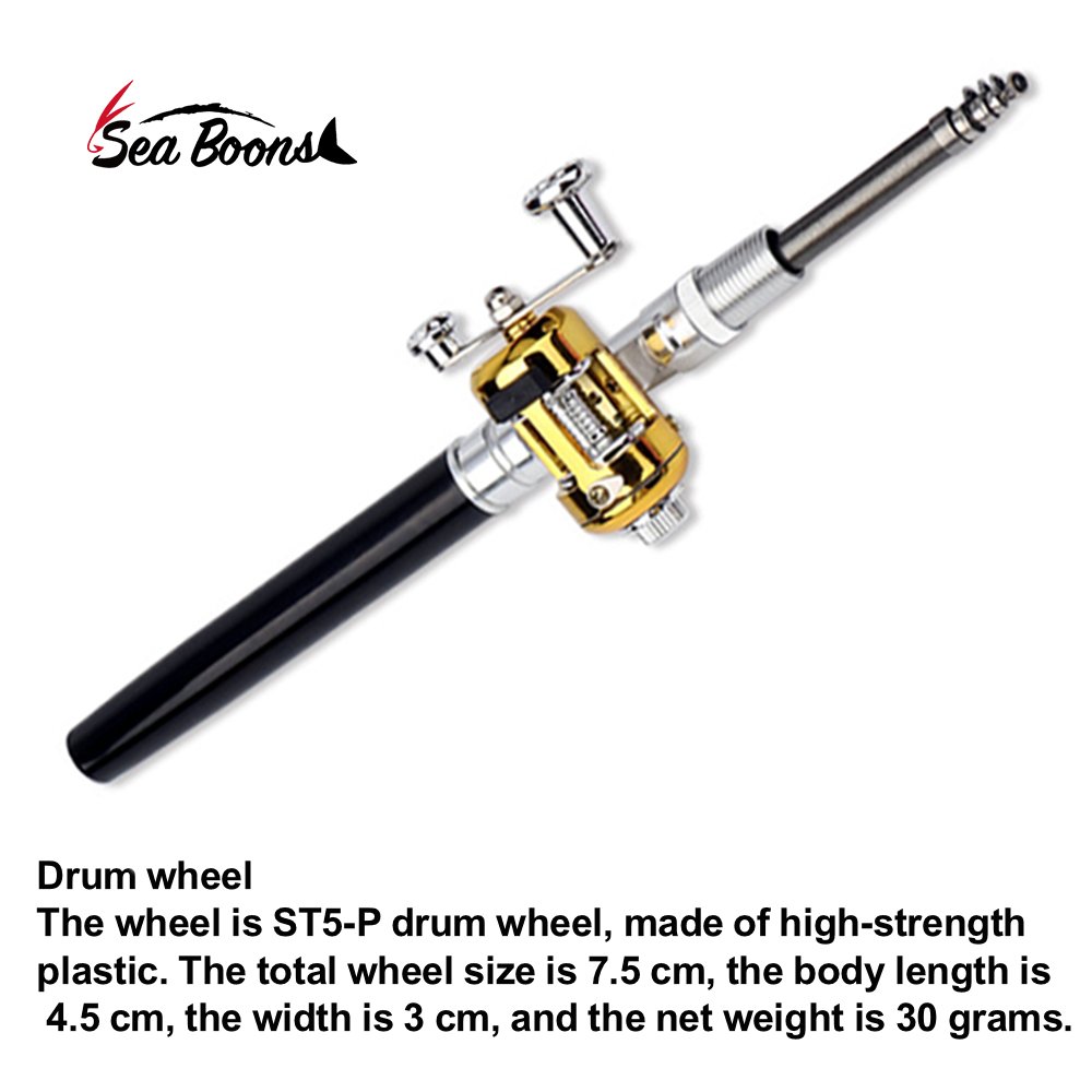 2024 Hot Selling Pen Shaped Fishing Rod And Reel Combo Portable For Reel Set And Children Fishing Combo Rod