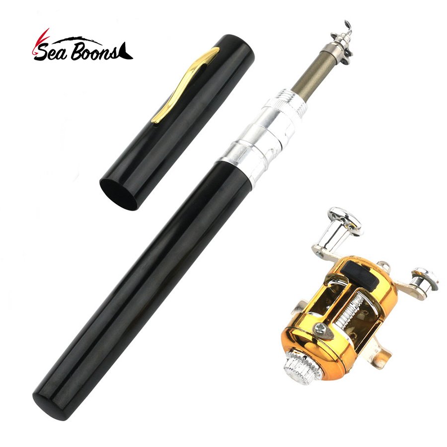 2024 Hot Selling Pen Shaped Fishing Rod And Reel Combo Portable For Reel Set And Children Fishing Combo Rod