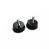 Conical Glide Leveling Slip-Resistant M8 Pad Damper Anti Vibration Mounts Adjustable Stainless Gym Equipment Rubber Feet