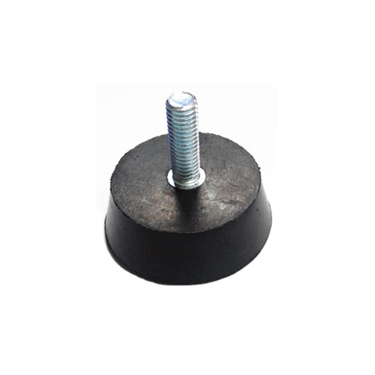 Conical Glide Leveling Slip-Resistant M8 Pad Damper Anti Vibration Mounts Adjustable Stainless Gym Equipment Rubber Feet